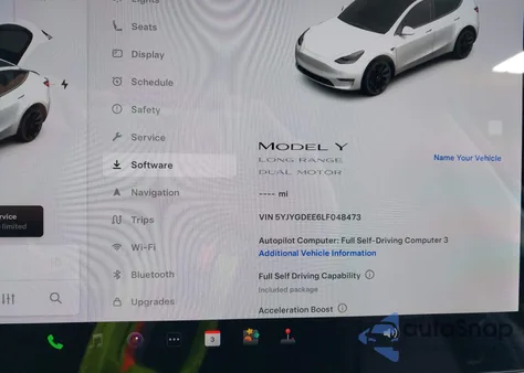 2020 Tesla Model Y Long Range Dual Motor All-Wheel Drive from USA, damaged, VIN 5YJYGDEE6LF048473